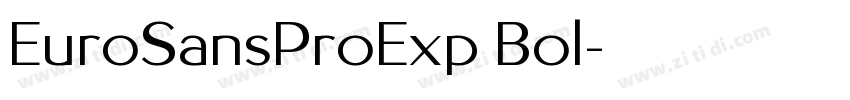 EuroSansProExp Bol字体转换